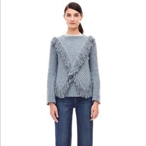 NWT Rebecca Taylor boho fringe sweater!Blogger fav